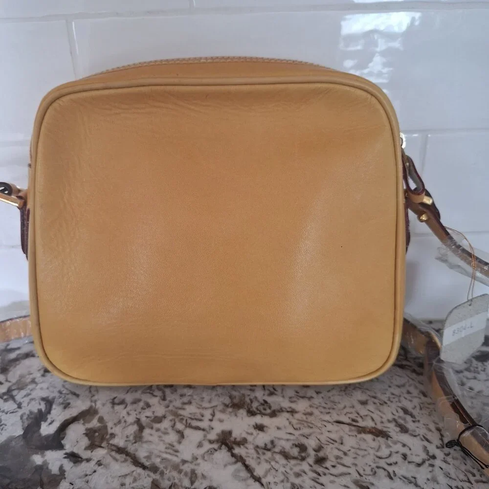 Wai See yellow‎ leather crossbody